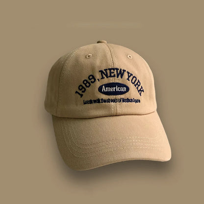 Korean Retro Baseball Hat Women's Autumn Winter Versatile Ins Street Letter