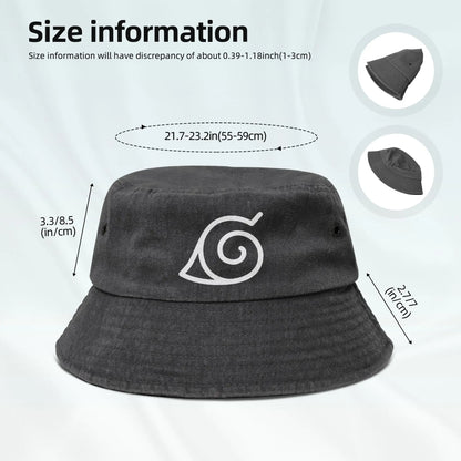 Naruto Bucket Hat Unisex Outdoor Sport Shinobi Akatsuki Kakashi
