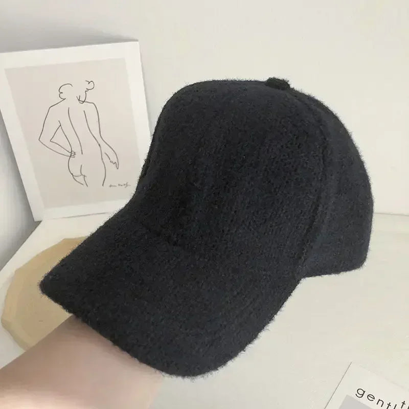 Autumn Winter Solid Color Baseball Cap