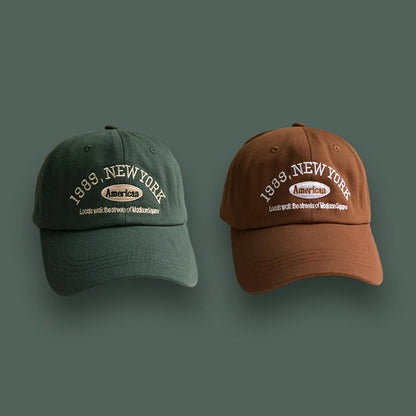 Korean Retro Baseball Hat Women's Autumn Winter Versatile Ins Street Letter