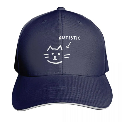 Autistic Cat Animal Cap Fashion Casual Baseball Caps