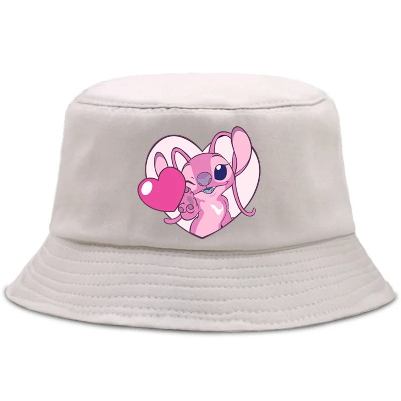 Lilo Stitch Parent-child Bucket Hat Summer Panama Bucket Cap Women Men