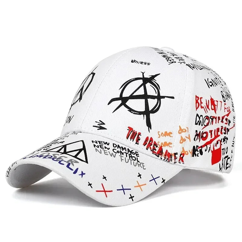 Unisex Colorful Eye Graffiti Print Baseball Caps