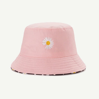 Summer Daisy Double-Sided Bucket Hats