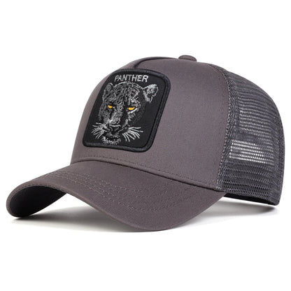 Panther Embroidered Mesh Baseball Cap
