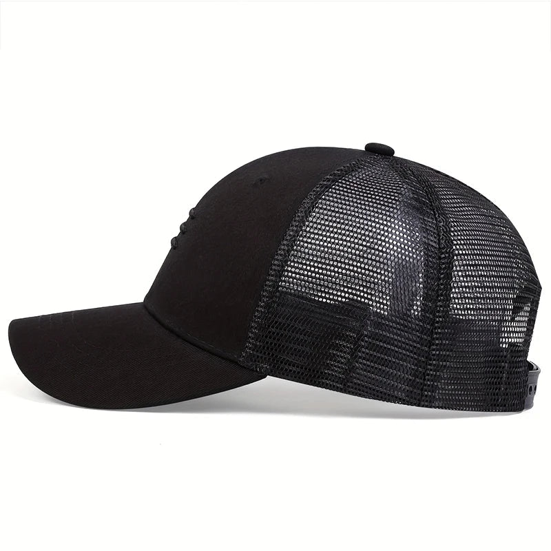 Unisex Three Embroidery Baseball Net