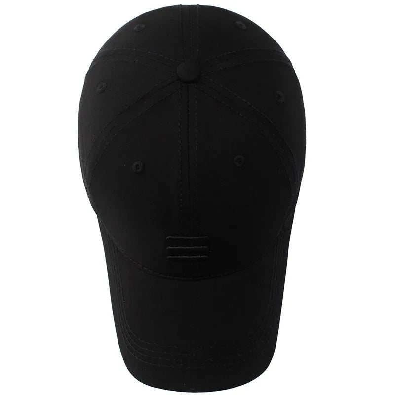 Three Horizontal Lines Embroidery Baseball Caps