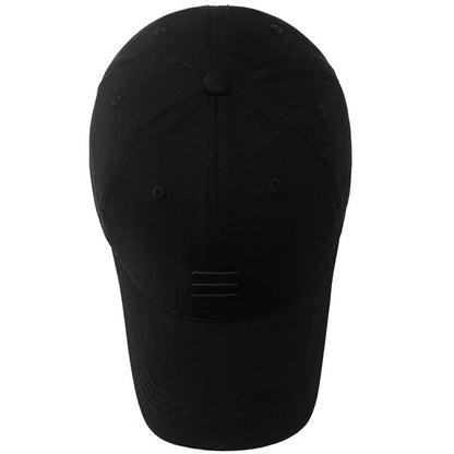 Three Horizontal Lines Embroidery Baseball Caps