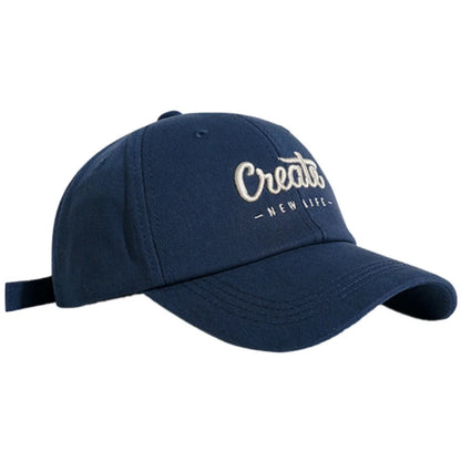 Fashion Letter Embroidery Hole Sunscreen Baseball Cap