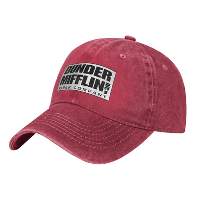 Vintage Dunder Mifflin Paper Company Baseball Caps Unisex Style