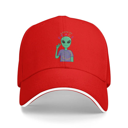 UFO We Come In Space Alien Baseball Cap