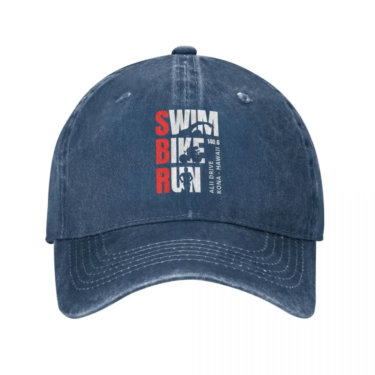 Triathlon Swim Bike Run Men Women Baseball Cap