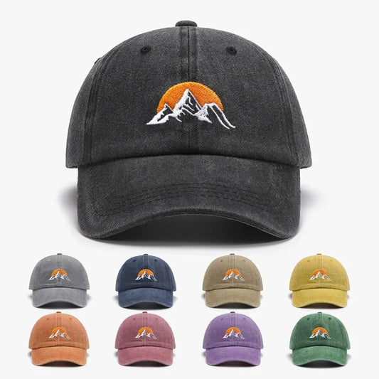 Unisex Embroidered Sunset Baseball Hat