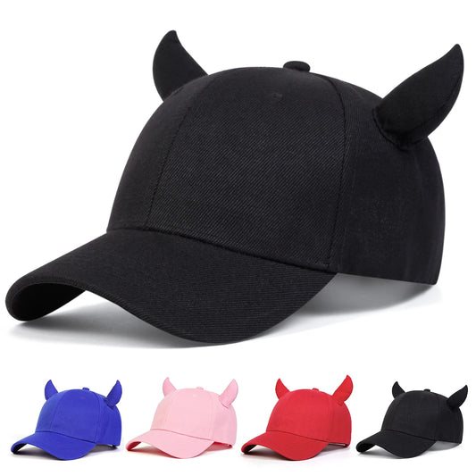 Unisex Personalized Bull Horn Baseball Caps
