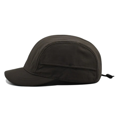 Apparel Accessories Solid Color Short Brim Baseball Cap Nylon Japanese Style