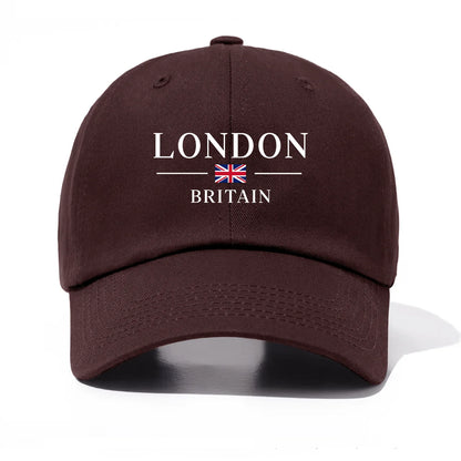 London Print Baseball Cap For Adults