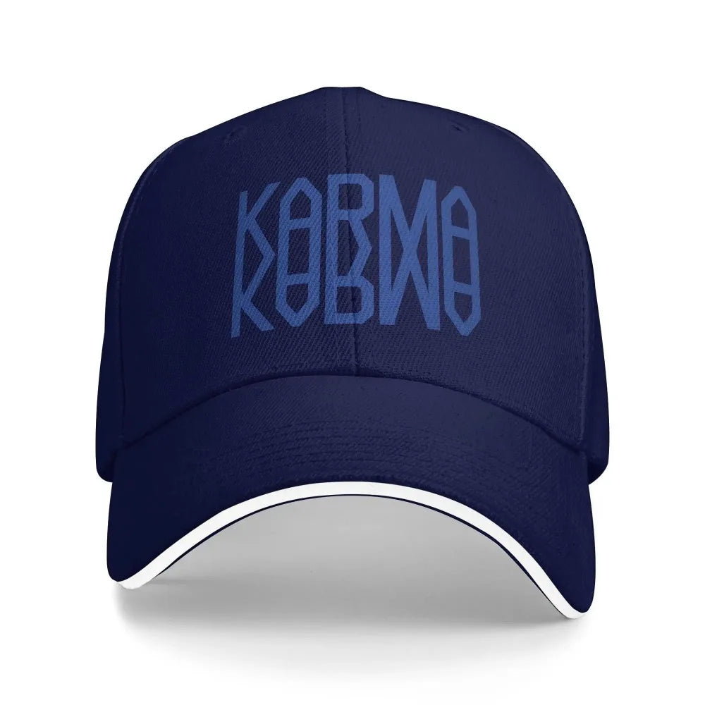 Kpop 2025 Casual Baseball Cap KARMA Outdoor Sports Trucker Hat Men Women Y2k Funny Baseball Caps