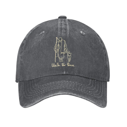 Walk For Peace Washed Baseball Cap