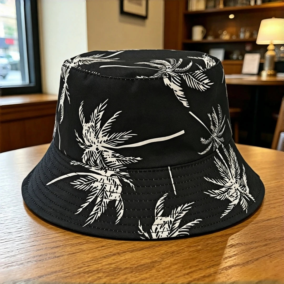 Hawaii Coconut Tree Wide-Brimmed Stylish Classic Bucket Hat