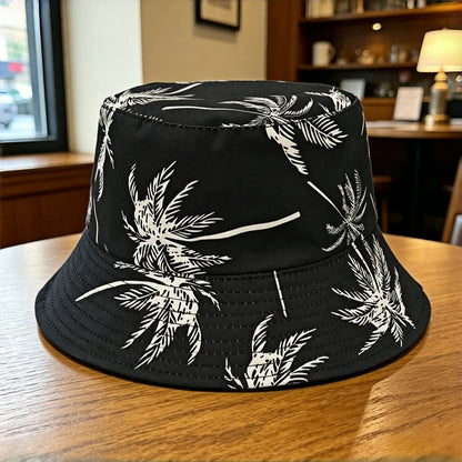 Hawaii Coconut Tree Wide-Brimmed Stylish Classic Bucket Hat