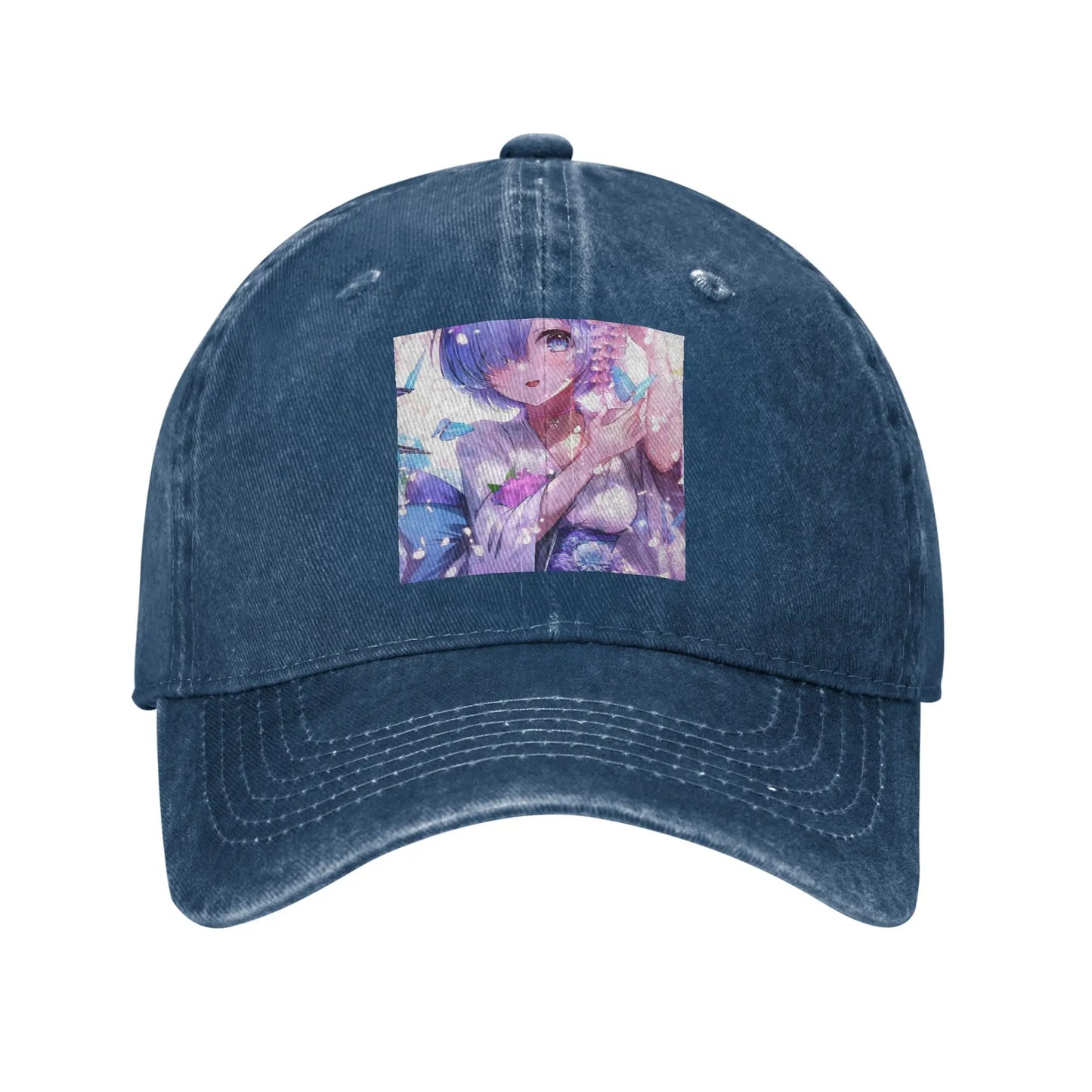 Re Zero REM Denim Fabric Cap Casual Baseball Caps