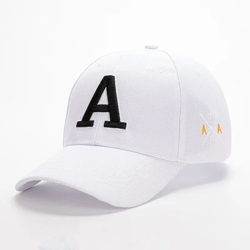 Summer Men's Embroidered A Letter Baseball Hat