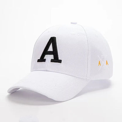 Summer Men's Embroidered A Letter Baseball Hat