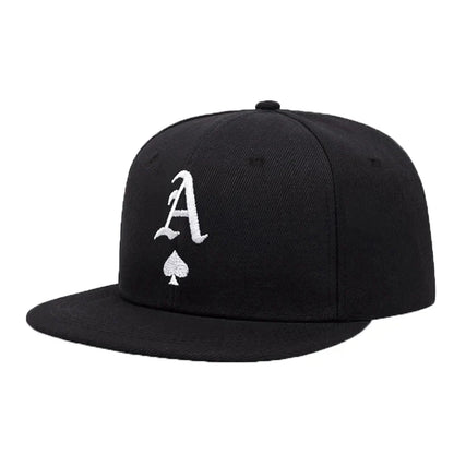 Unisex A Letter Label Embroidery Snapback Baseball Caps