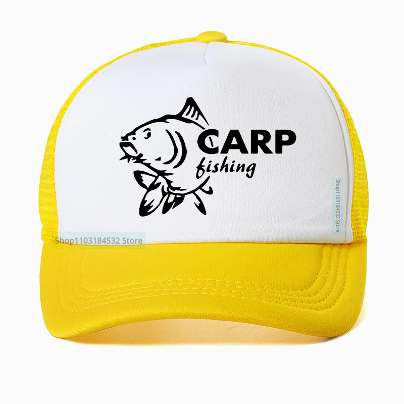 Funny Carp Fishing Baseball Cap
