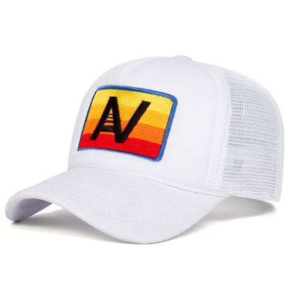 Unisex N Letter Embroidery Baseball Net Caps