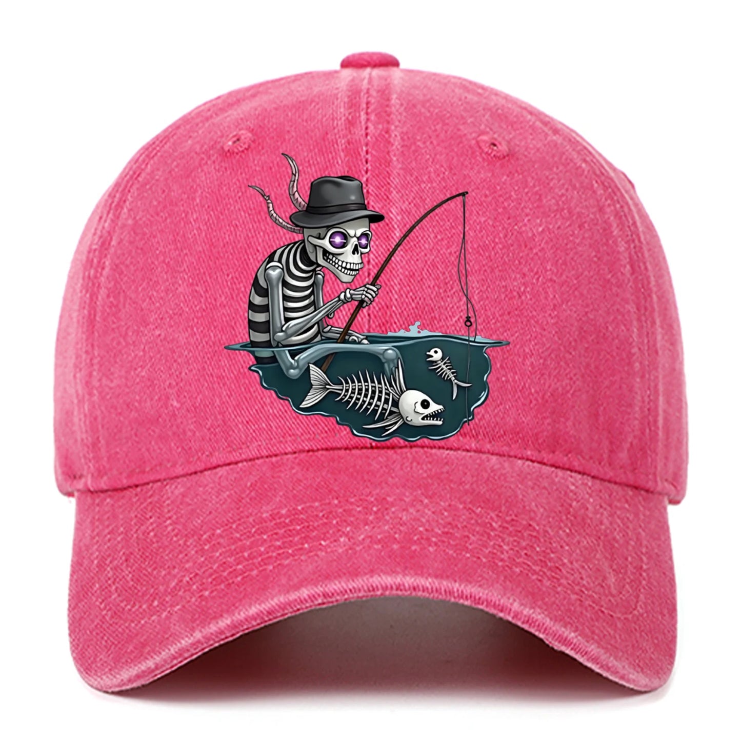 Personalized Skull Print Baseball Cap For Men And Women, Halloween Party Decoration Hat