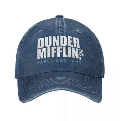 Classic Dunder Mifflin Logo Baseball Caps Men Women