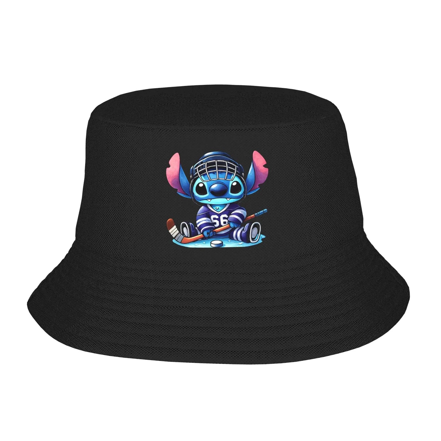 Stitch Christmas Bucket Hat For Unisex Summer Lilo Stitch Sun Hat Hip Hop Foldable