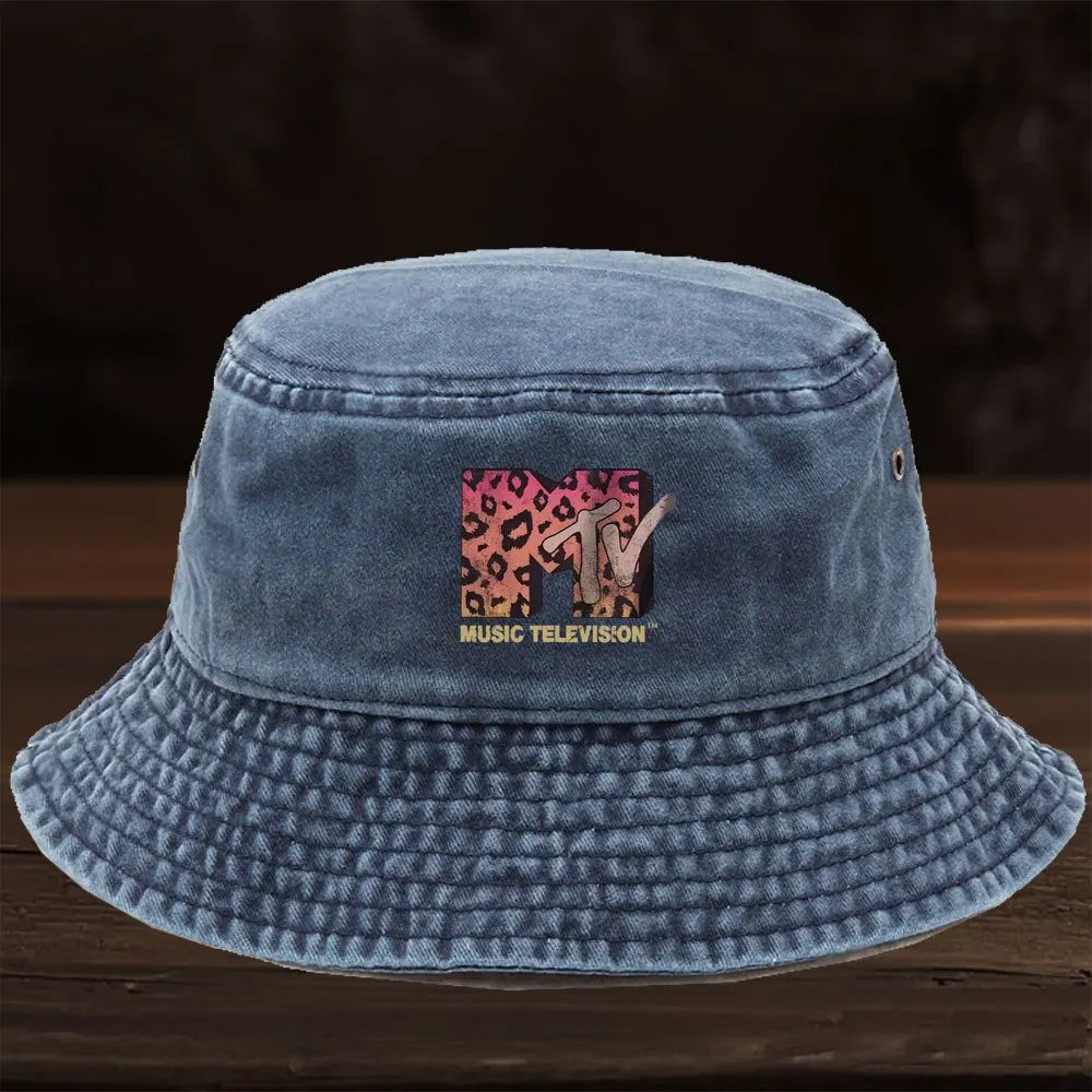 Fashionable "MTV" Print Fisherman Hat Bucket Hat