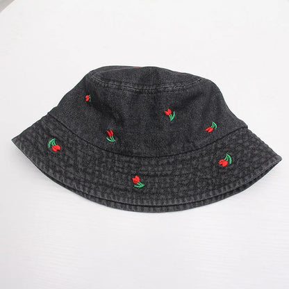 New Summer Washed Denim Bucket Hats