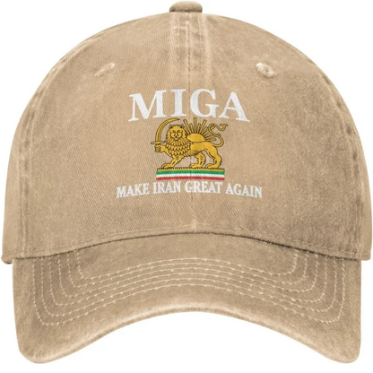 Miga Make Iran Great Again Usa Baseball Cap