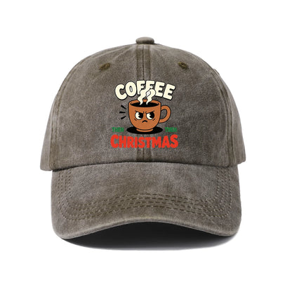 Coffee Then Christmas Baseball Cap