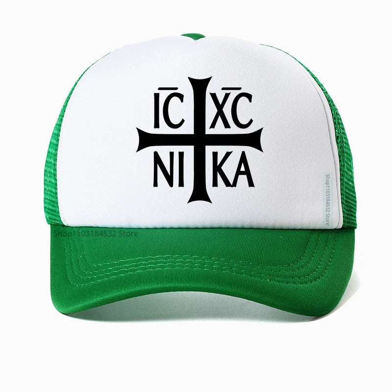 Jesus Christian Prayer Cross Mesh Baseball Cap