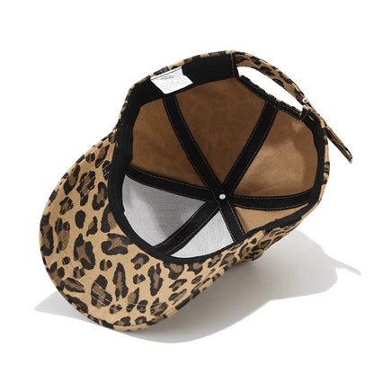 Leopard Print Baseball Caps For Women Men