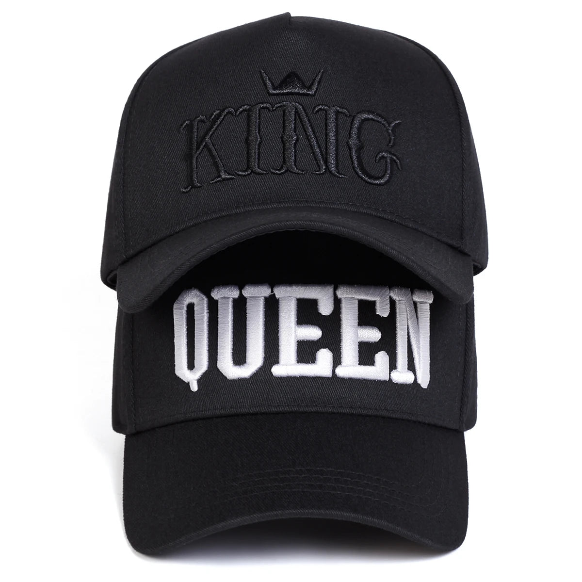 Unisex QUEEN KING Letter Embroidery Baseball Caps Spring And Autumn Outdoor