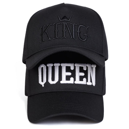 Unisex QUEEN KING Letter Embroidery Baseball Caps Spring And Autumn Outdoor