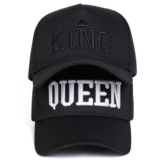 Unisex QUEEN KING Letter Embroidery Baseball Caps Spring And Autumn Outdoor