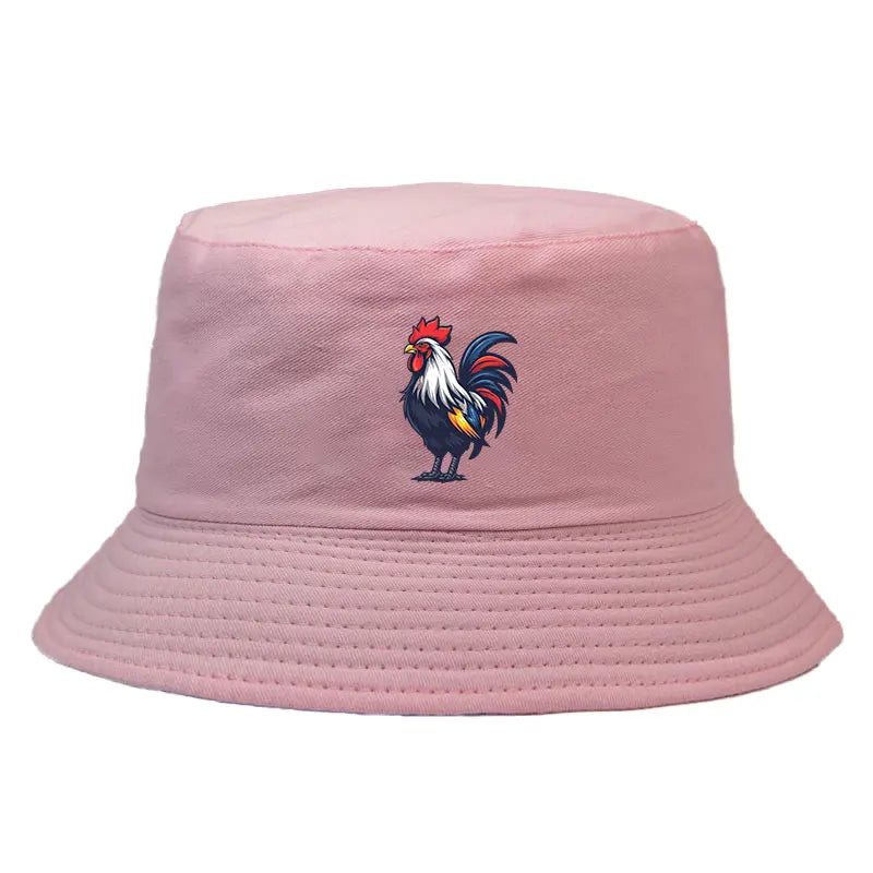 Rugby Coq Mascotte France Bob Chapeau Man Woman Reversible Bucket Hat