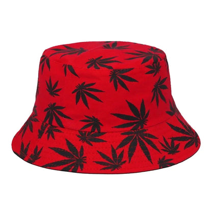Unisex Bucket Hat Summer/Summer Bucket Hats Weed Print Fisherman