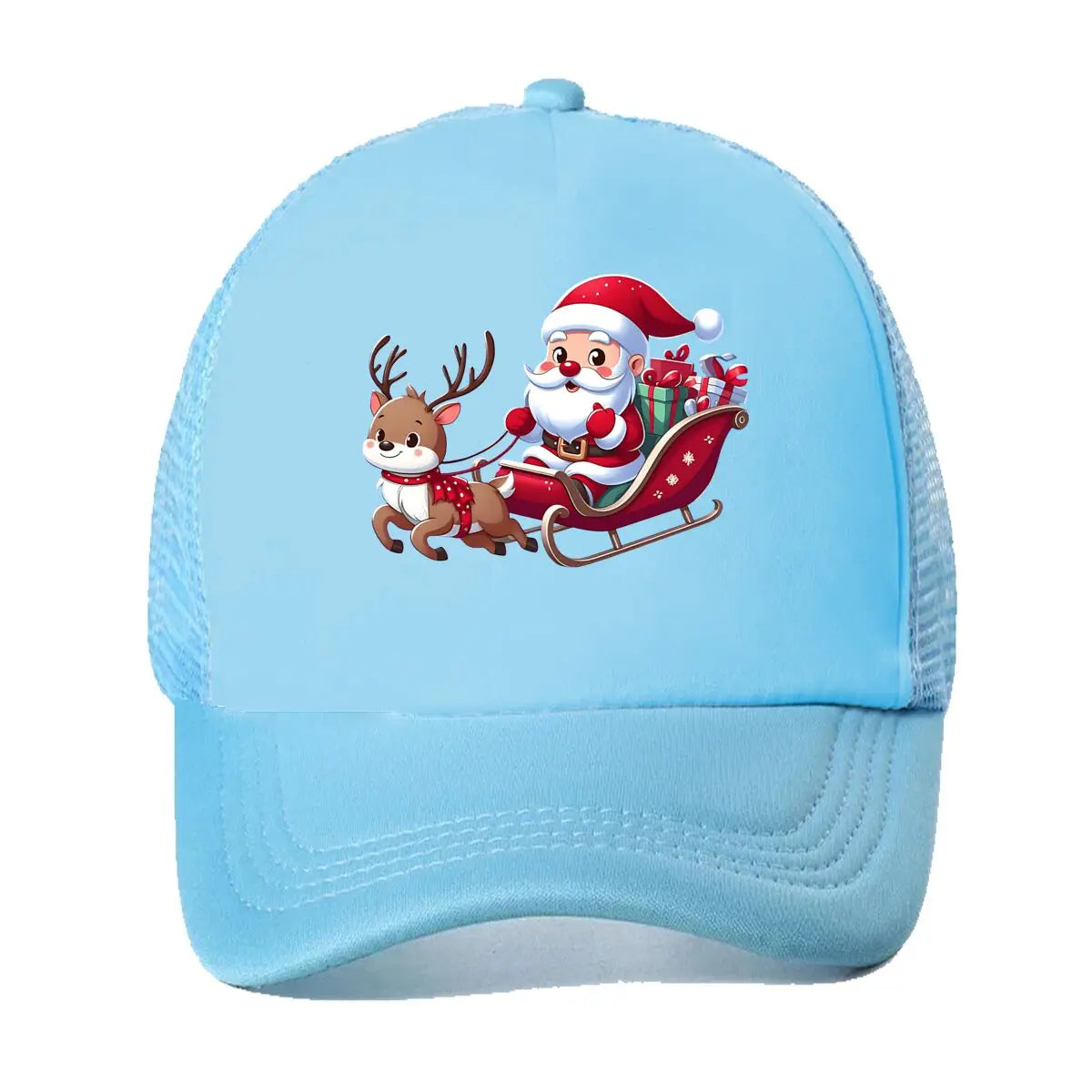 Christmas Santa Reindeer 2026 Mesh Baseball Cap