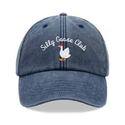 Vintage Soft-Top Baseball Cap With Chicken Print