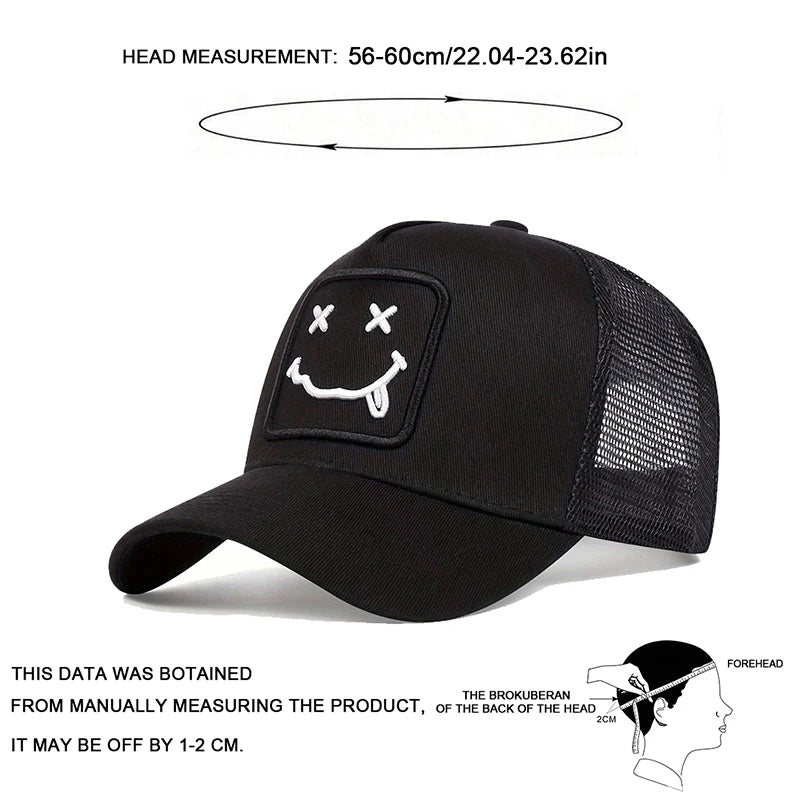 Unisex XX Tongue Sticking Embroidery Baseball Caps