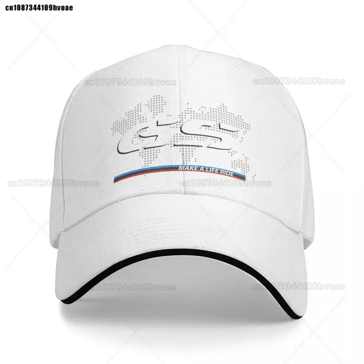 Motorcycle GS World Map Racing Baseball Cap