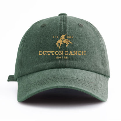 Dutton Ranch Print Washed Baseball Cap For Adults