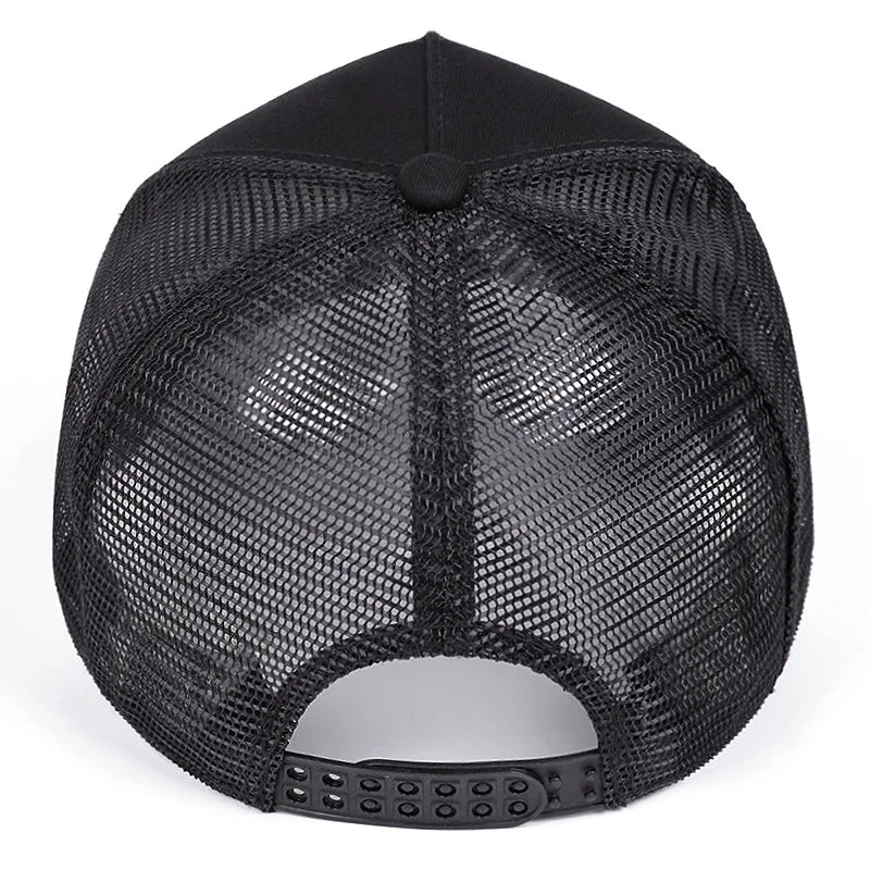 Unisex Baseball Cap Classic STATION Letter Pattern Mesh Cap Men And Women